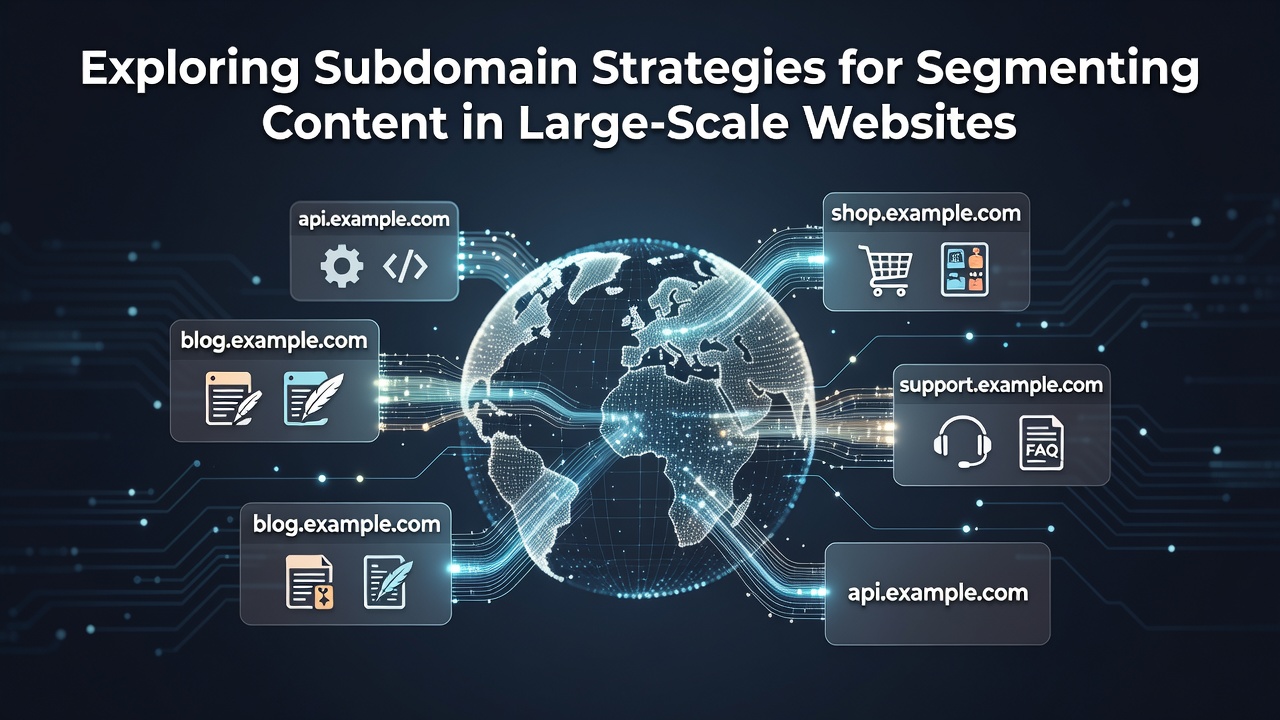 Exploring Subdomain Strategies for Segmenting Content in Large-Scale Websites